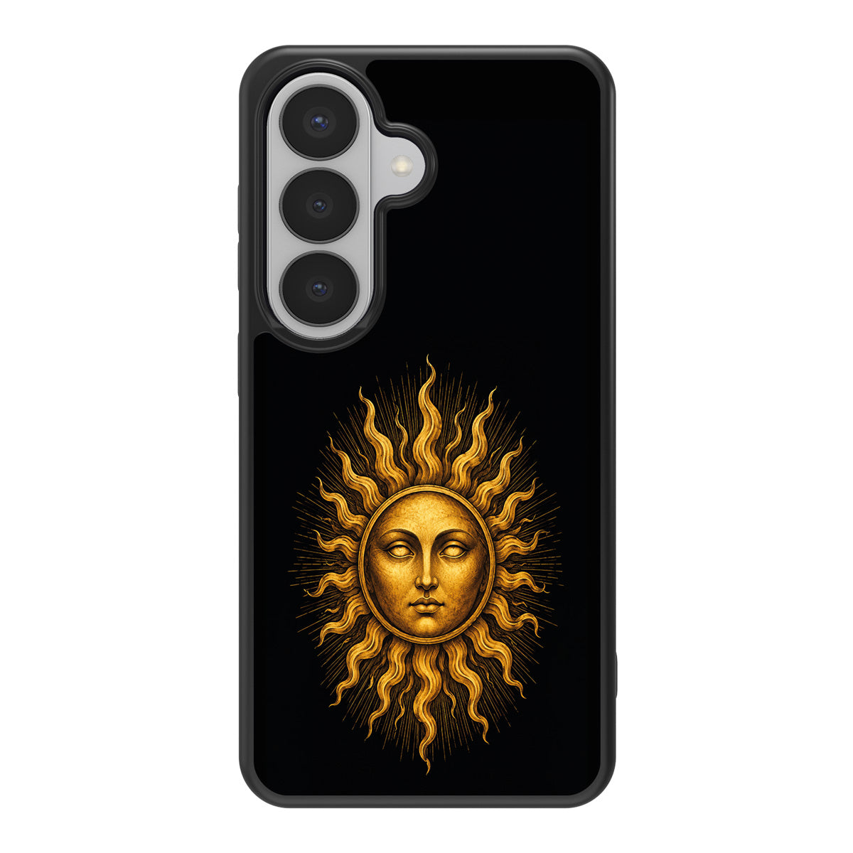 Celestial Sun design back view – Samsung Galaxy S26 case