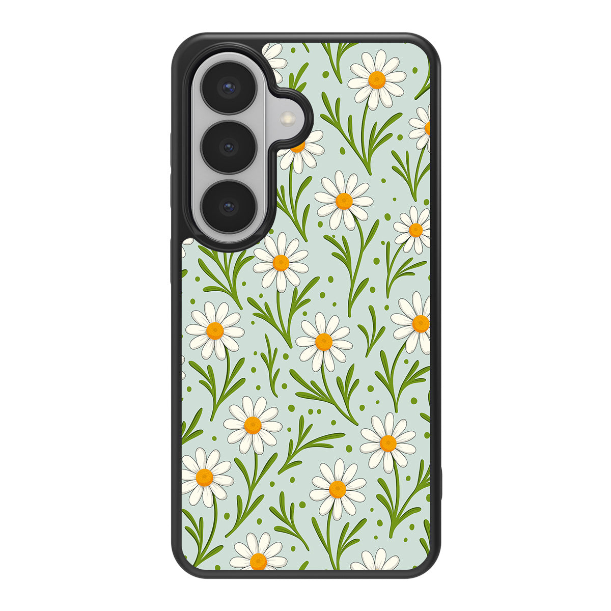 Daisy Flowers design back view – Samsung Galaxy S26 Plus case