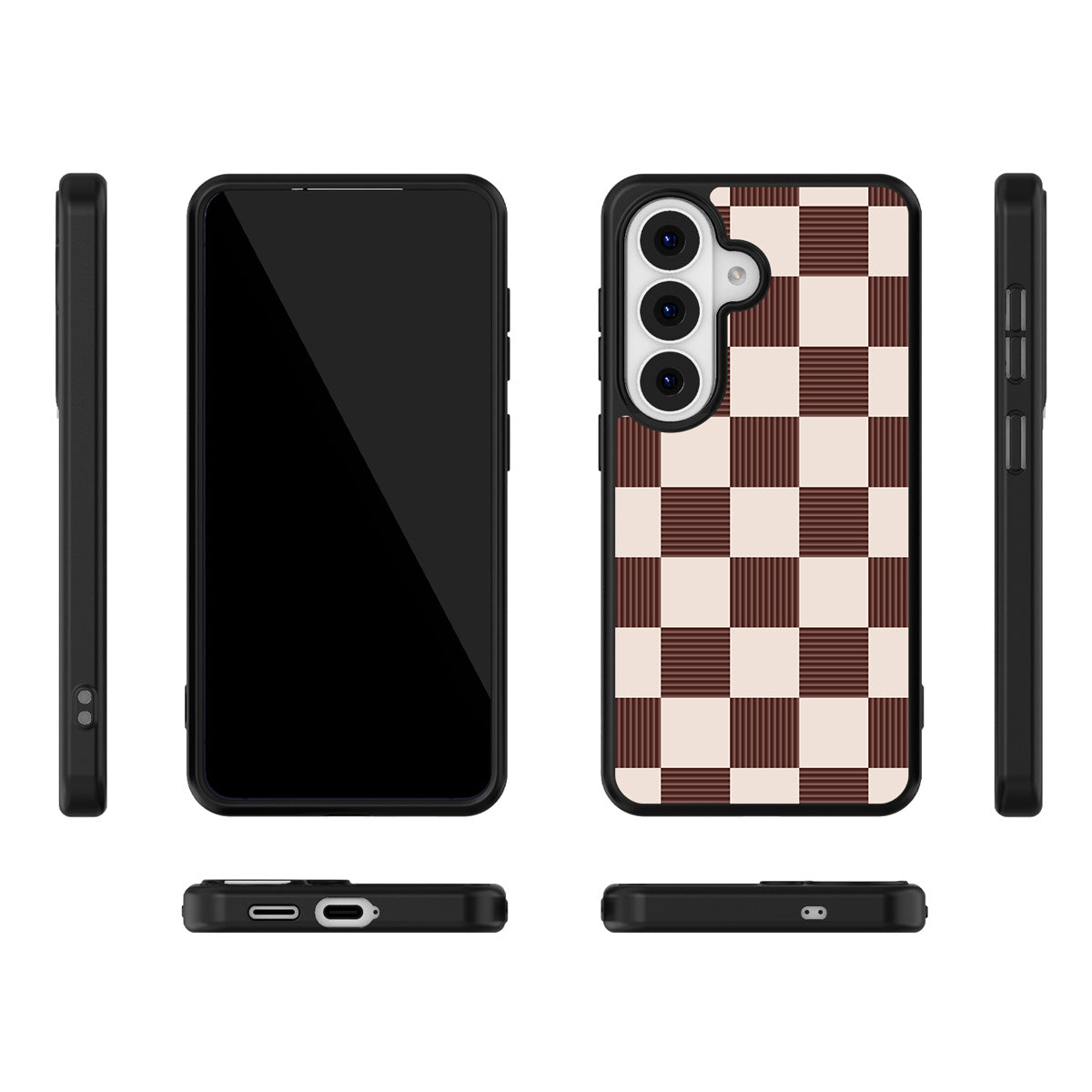Elegance Espresso Samsung Galaxy S26 case – multi-angle view