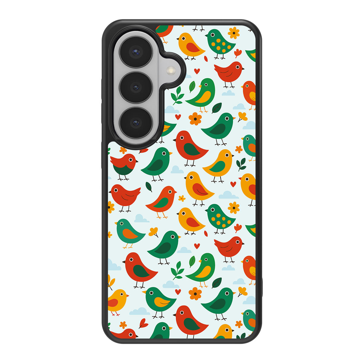 Feathered Friends design back view – Samsung Galaxy S26 Plus case