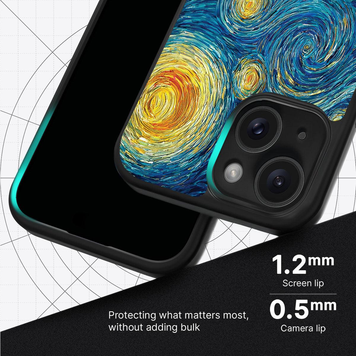Astral Waves slim iPhone 13 phone case