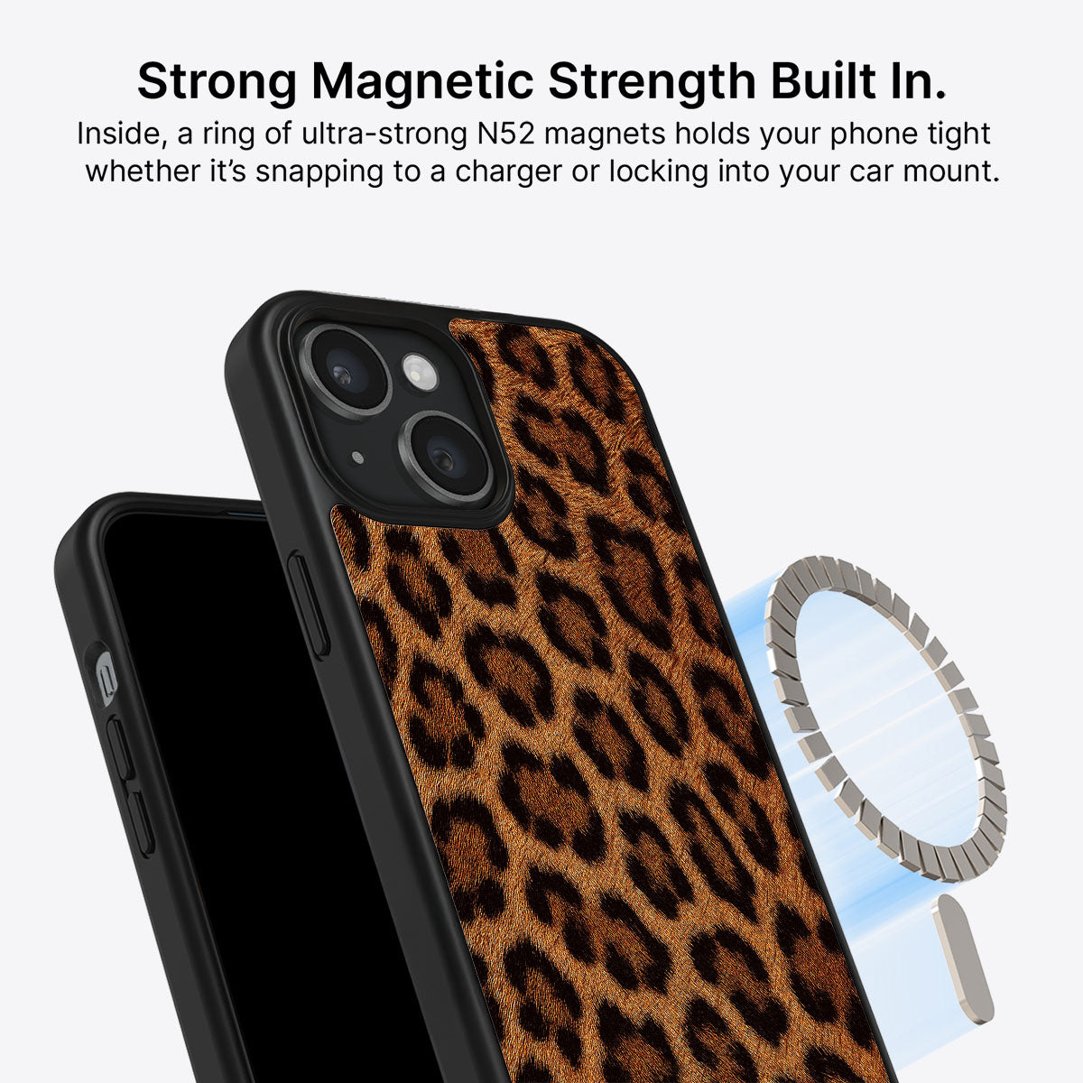 iPhone 13 MagSafe case – Classic Leopard design