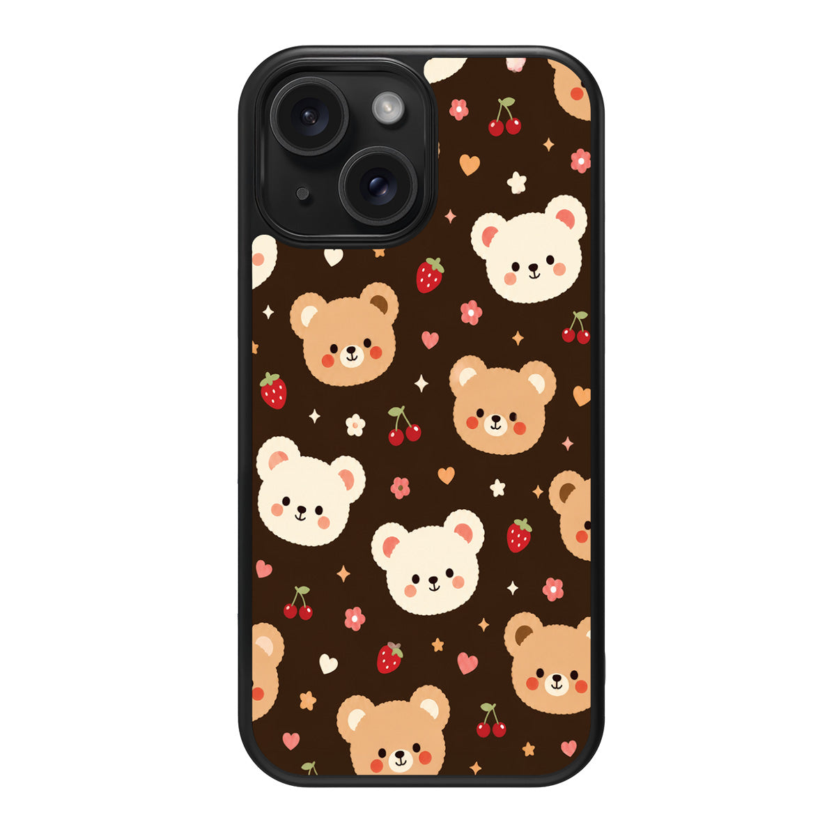 Cocoa Cuddles design back view – iPhone 13 case