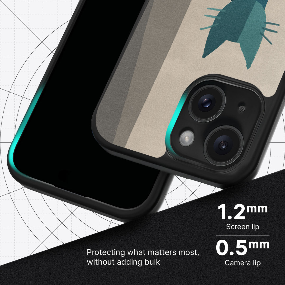 Cubist Feline - iPhone 13 Case #case type_core (magsafe), #case type_core (non magsafe)