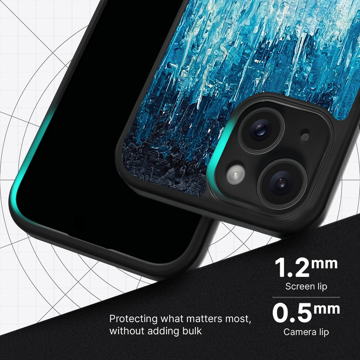 Impasto Tides - iPhone 13 Case #case type_core (magsafe), #case type_core (non magsafe)