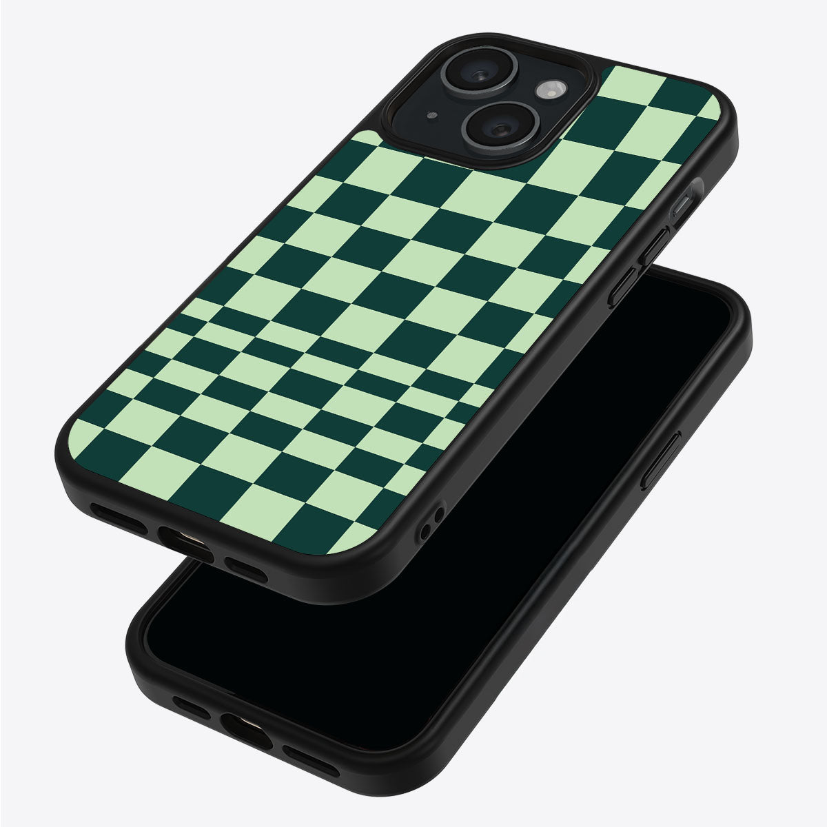 Mint Matrix iPhone 13 case – back and side view