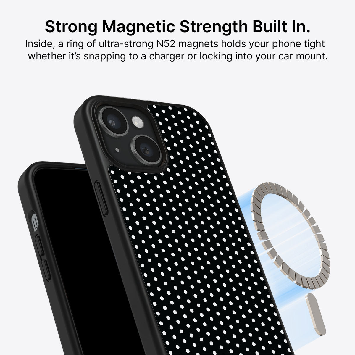 Noir Mesh - iPhone 13 Case #case type_core (magsafe)