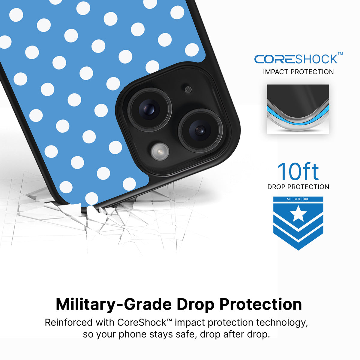 Summer Breeze iPhone 13 case with drop protection