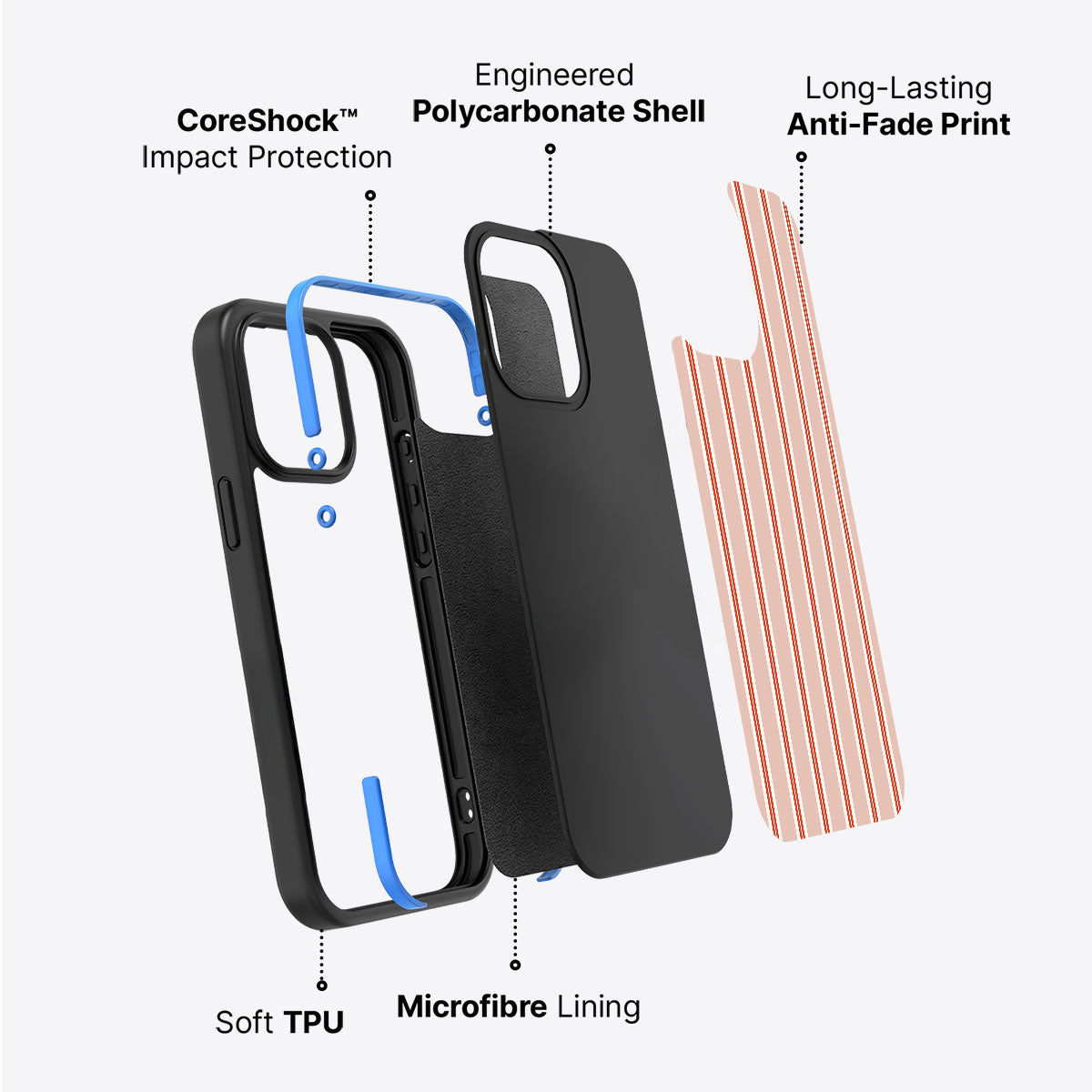 Vermillion Streak - iPhone 13 Case #case type_core (non magsafe)