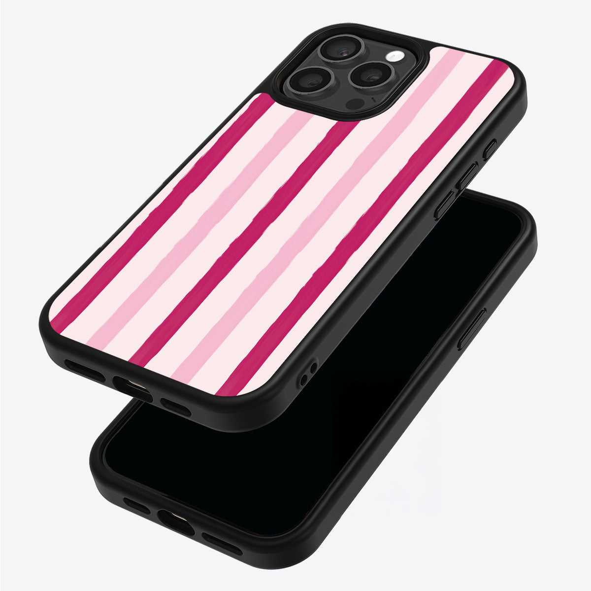 Pink Watercolor Stripes - iPhone 13 Pro Case #case type_core (magsafe), #case type_core (non magsafe)