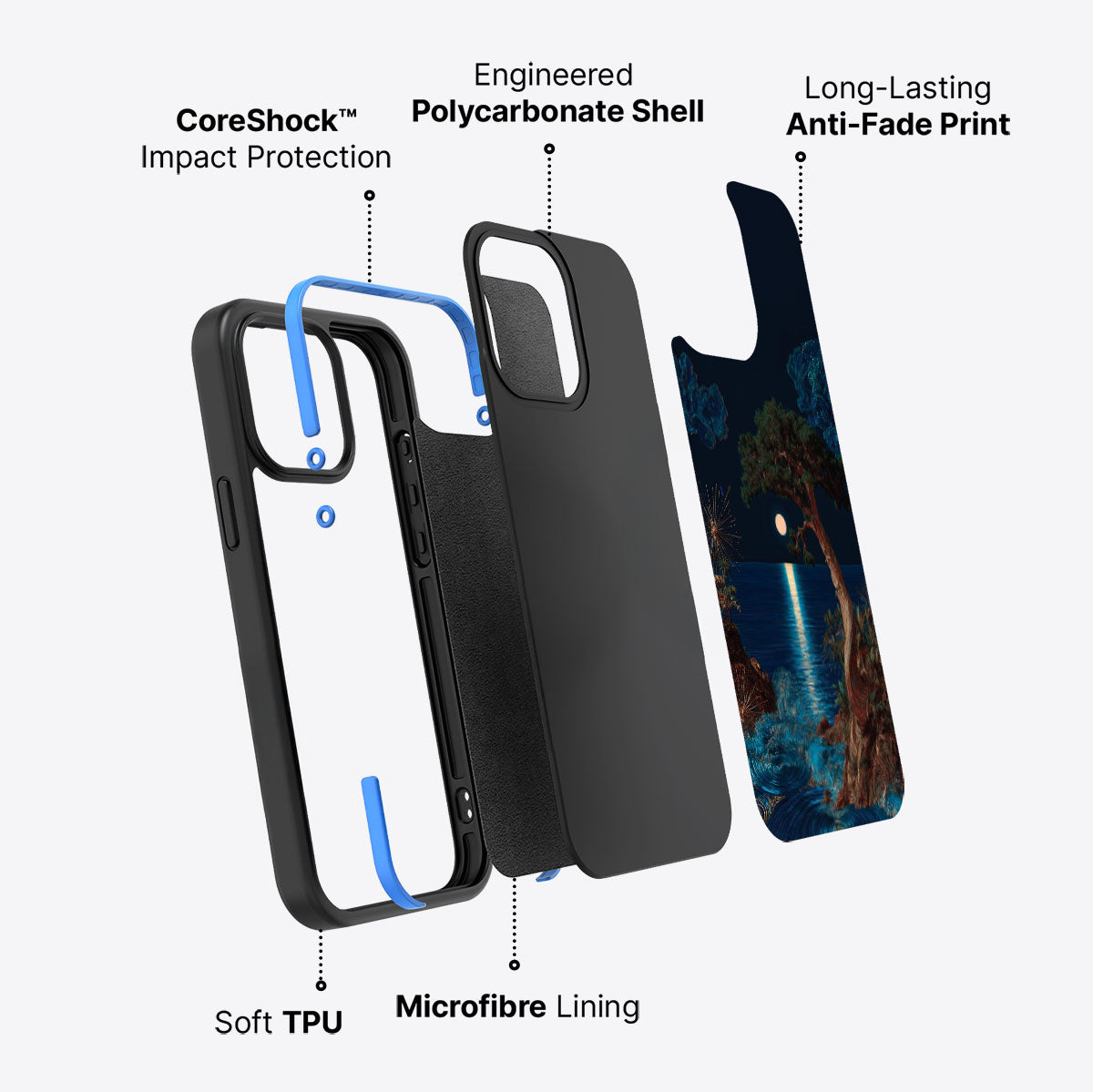 Quiet Moon - iPhone 13 Pro Case #case type_core (non magsafe)