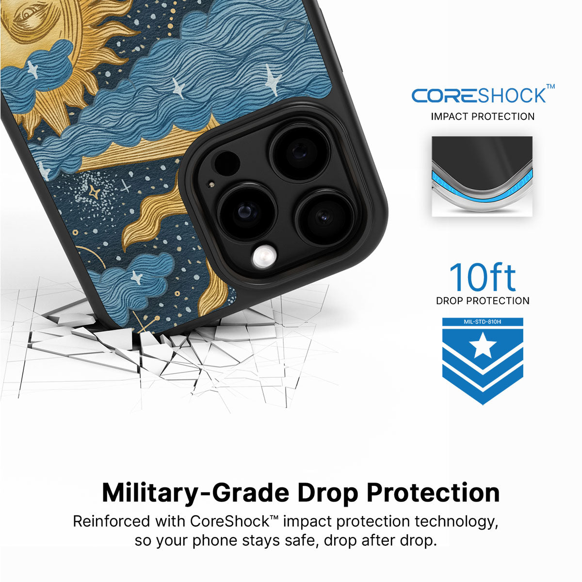 Solar Play iPhone 13 Pro case with drop protection