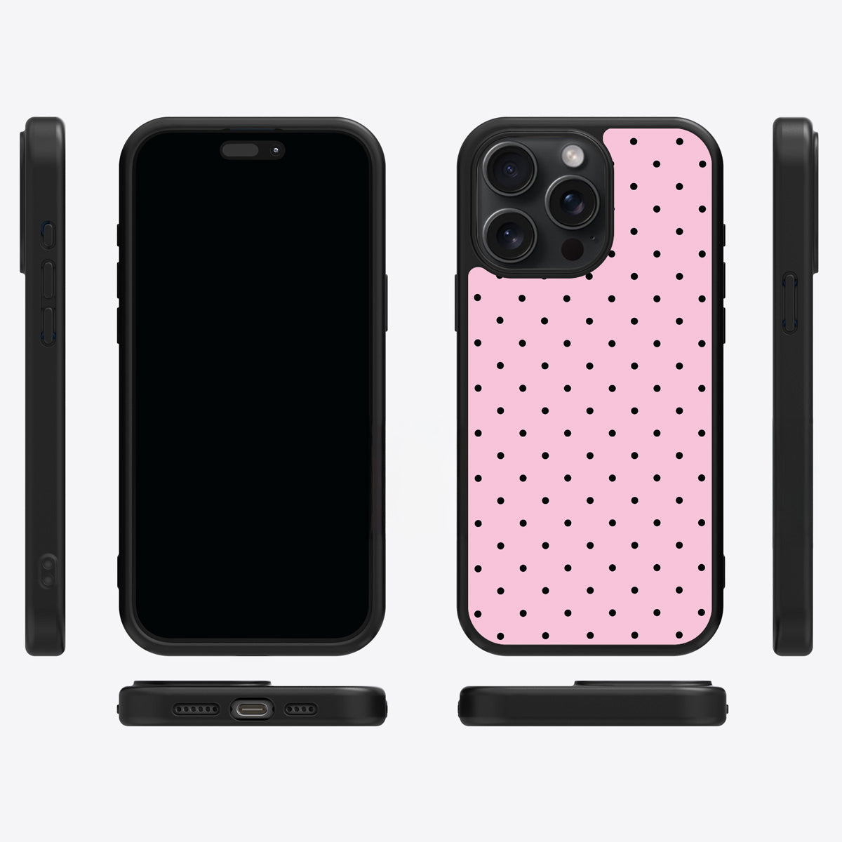 Pink Polka Dot iPhone 13 Pro Case – Veloria | MagSafe