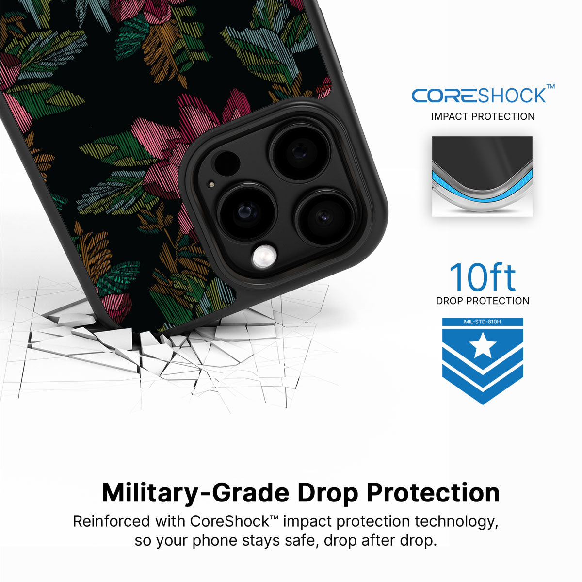 Woven Blooms - iPhone 13 Pro Case #case type_core (magsafe), #case type_core (non magsafe)