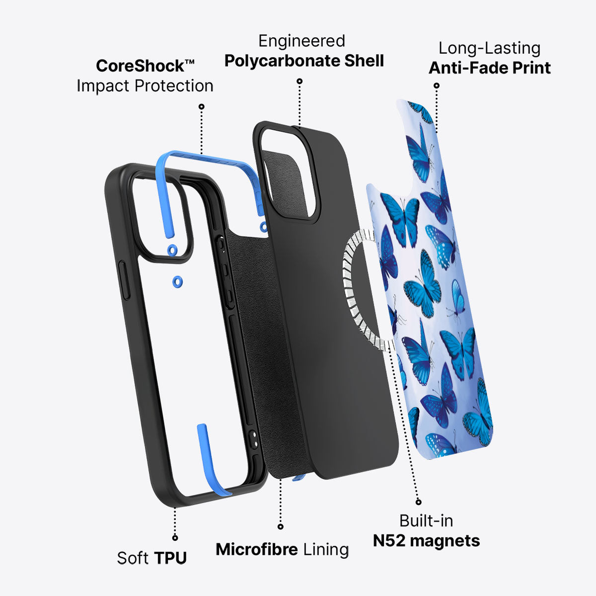 Magic Butterflies - iPhone 13 Pro Max Case