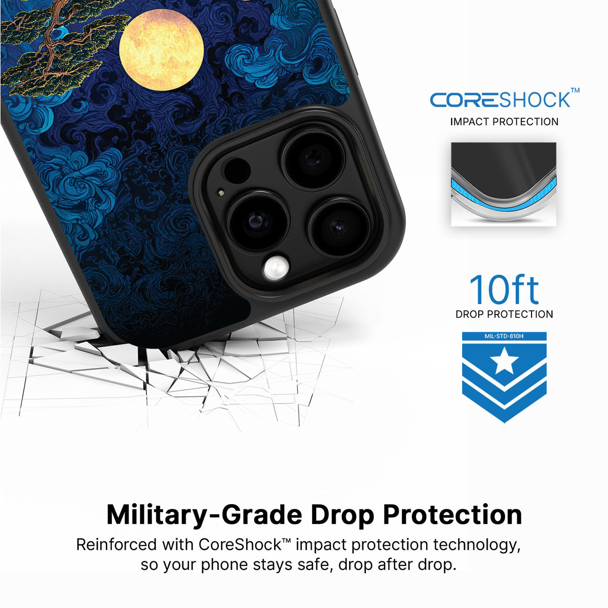 Moonlit Tide - iPhone 13 Pro Max Case #case type_core (magsafe), #case type_core (non magsafe)