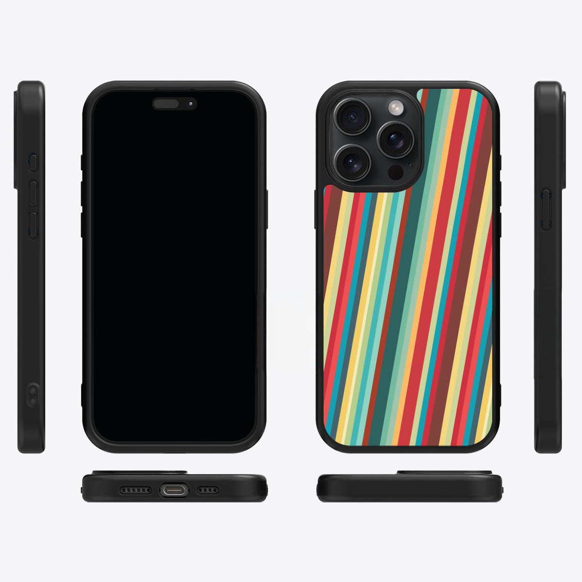 Retro Stripes - iPhone 13 Pro Max Case #case type_core (magsafe), #case type_core (non magsafe)
