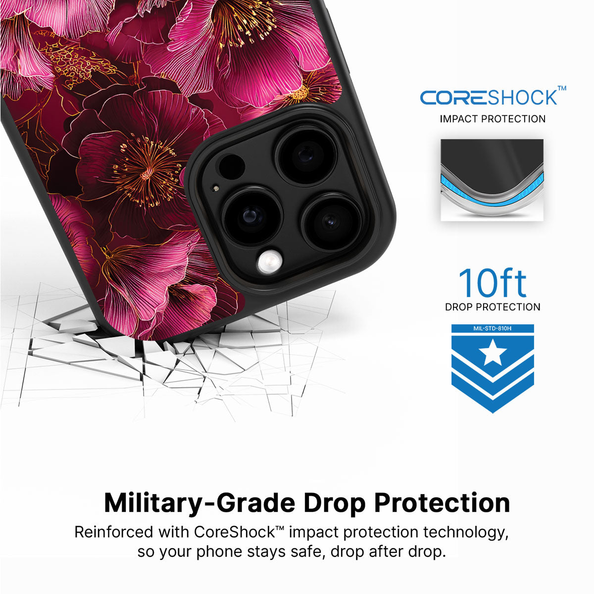 Ruby Flora - iPhone 13 Pro Max Case #case type_core (magsafe), #case type_core (non magsafe)