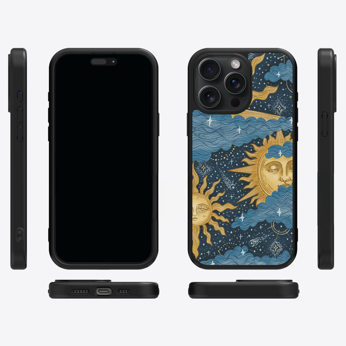 Solar Play iPhone 13 Pro Max case cover – multi-angle view