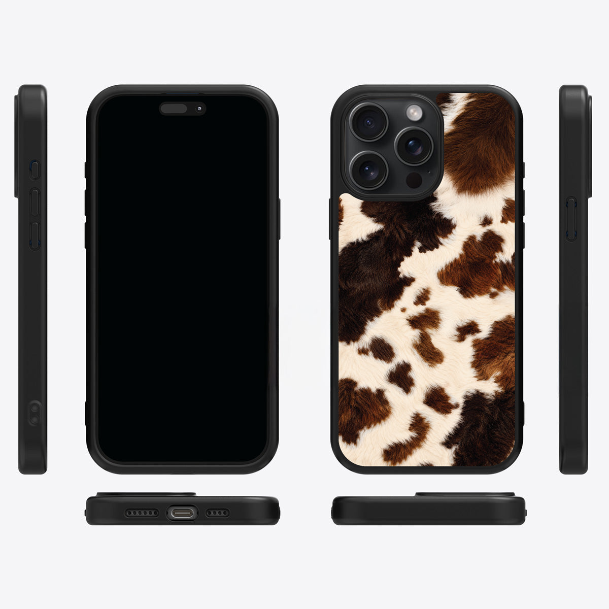 Cowhide Designer iPhone 13 Pro Max Case – Swiss Cow | MagSafe