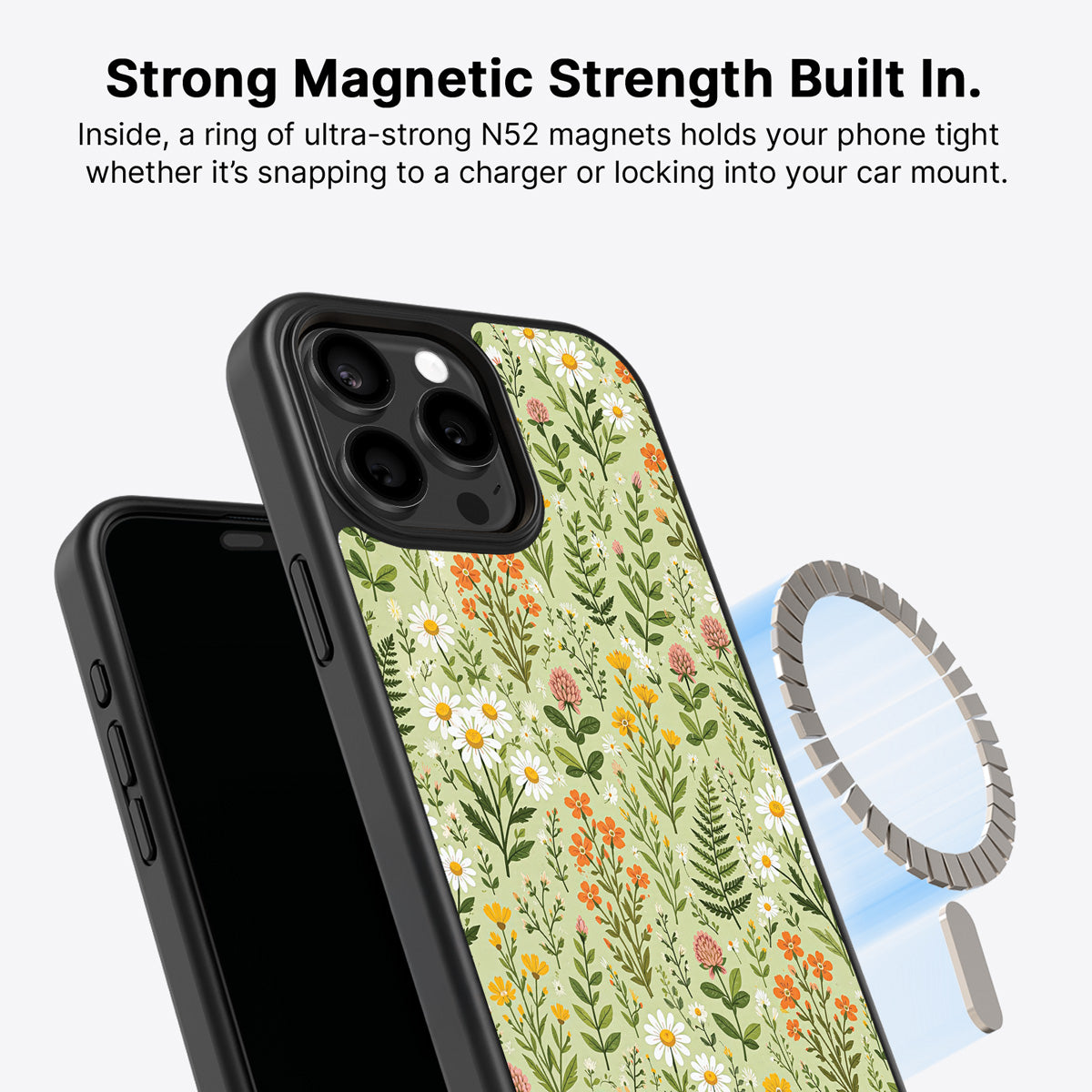 iPhone 13 Pro Max MagSafe case – Wildflower Meadow design
