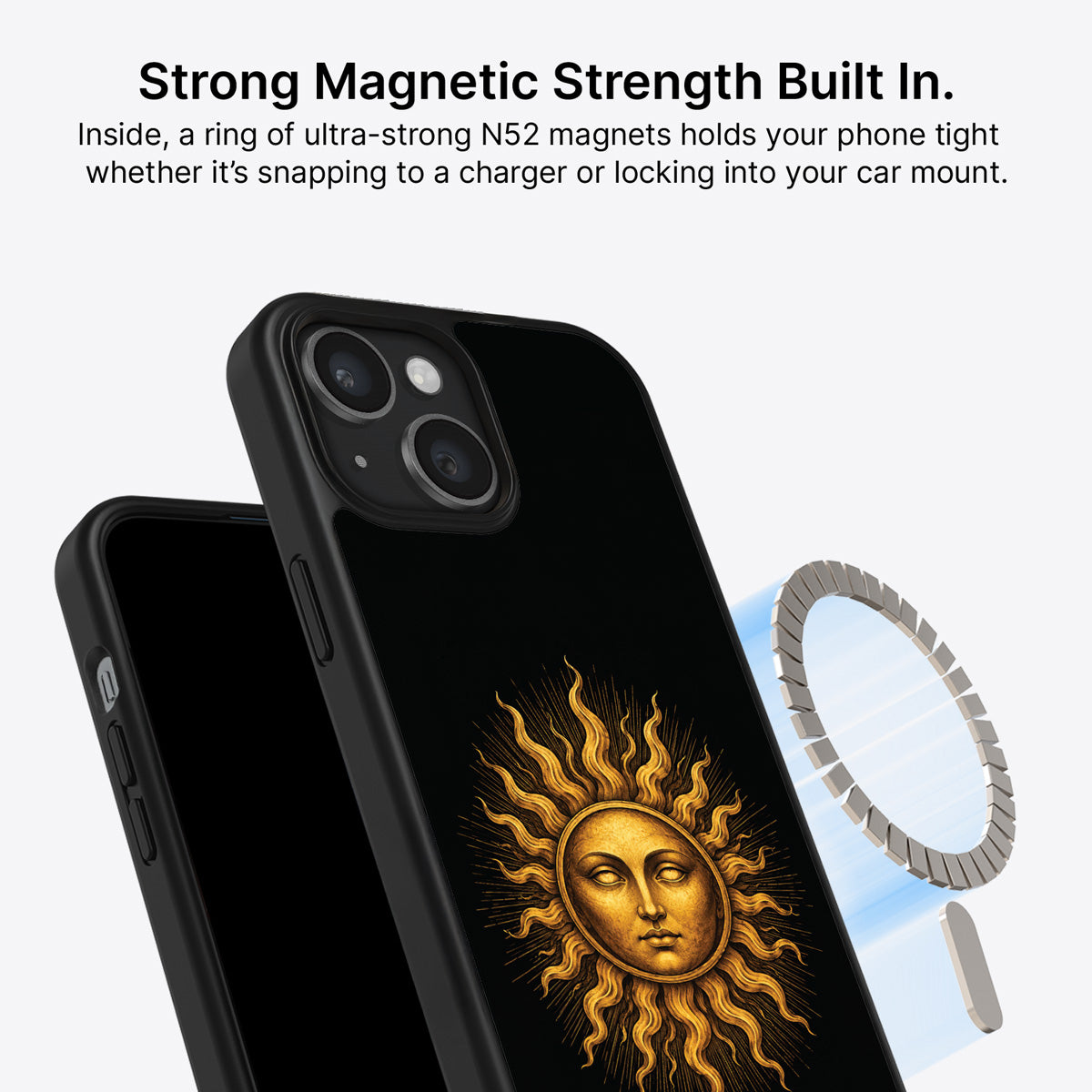iPhone 14 MagSafe case – Celestial Sun design