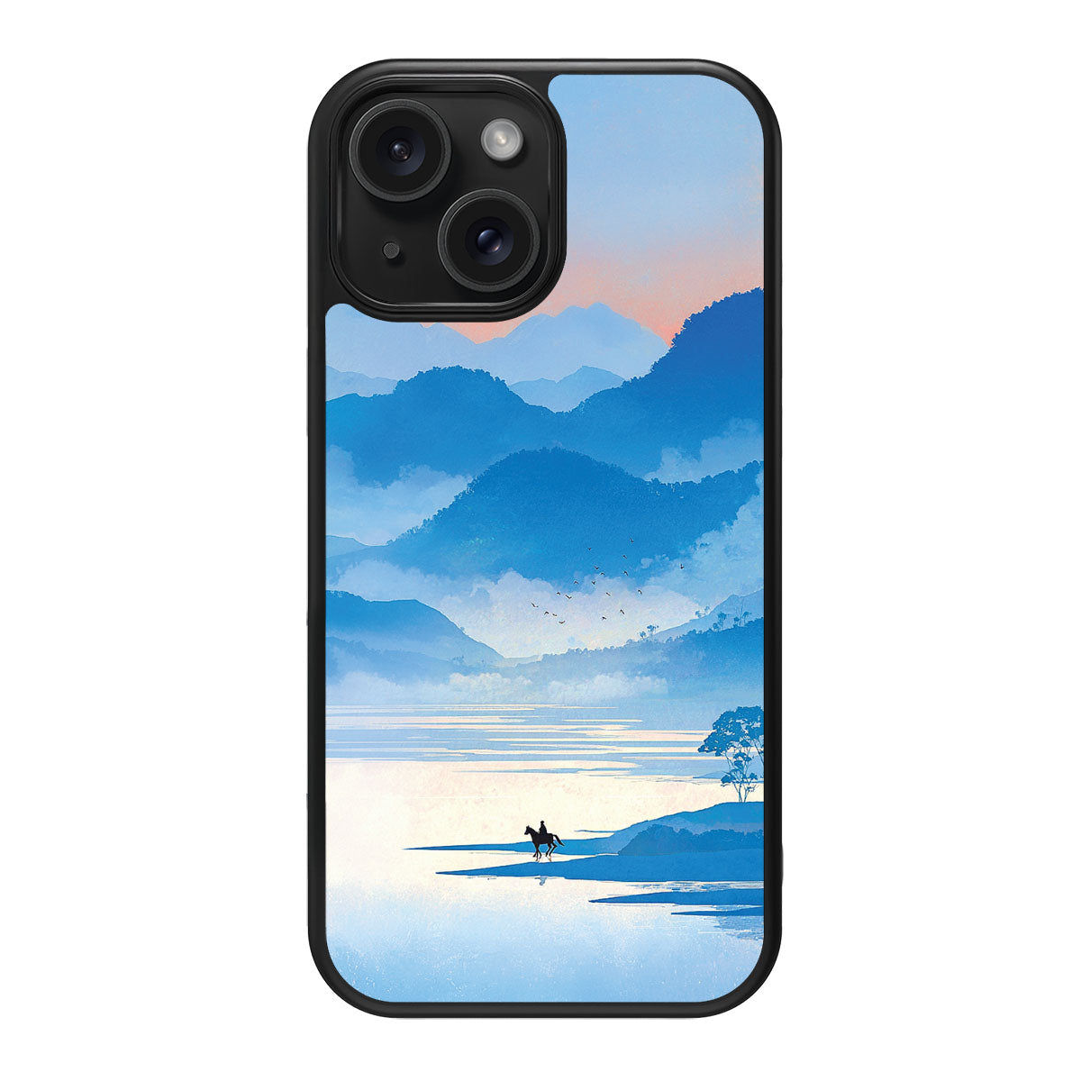 Globe Trotter design back view – iPhone 14 case