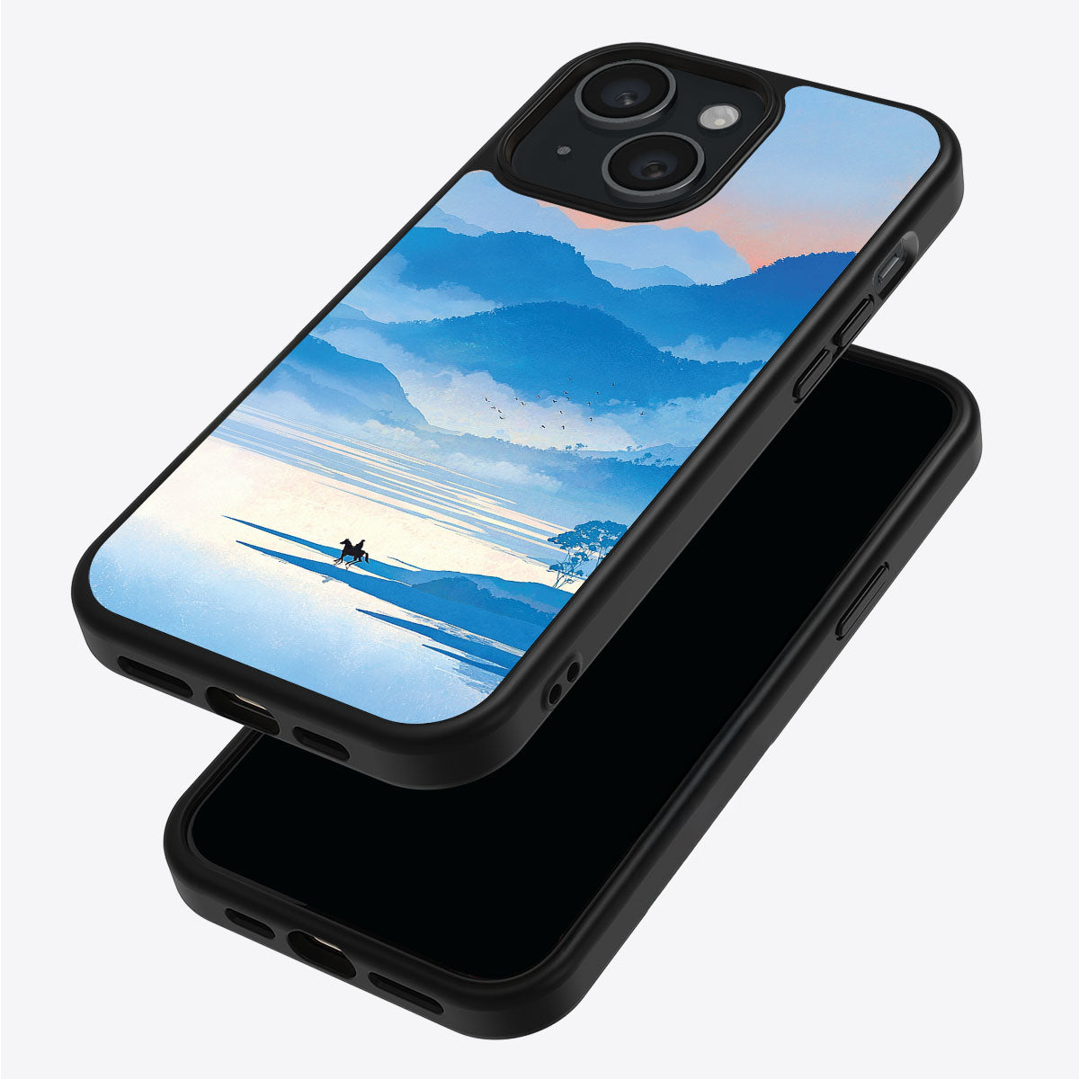 Globe Trotter iPhone 14 case – back and side view