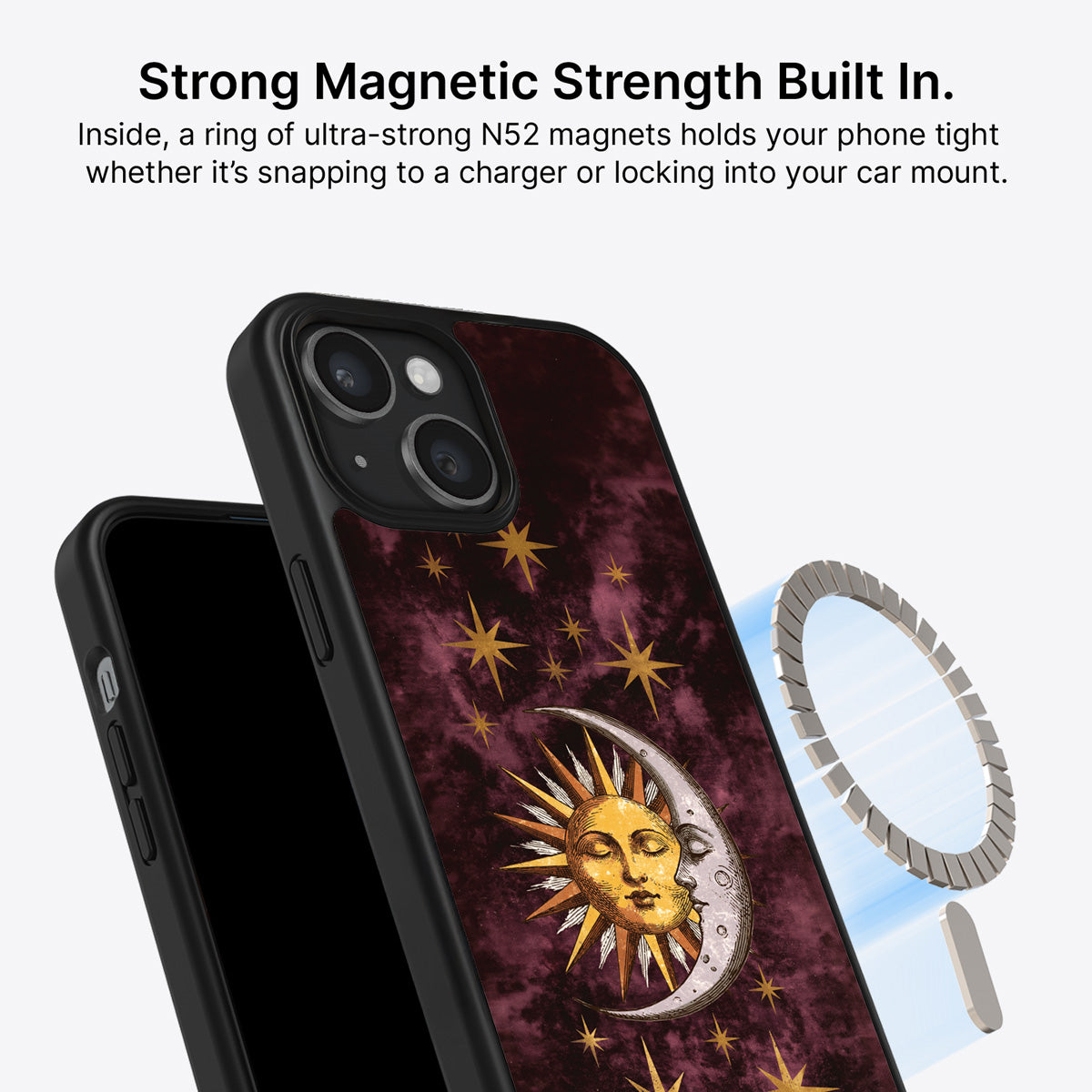 iPhone 14 MagSafe case – Sun and Moon design