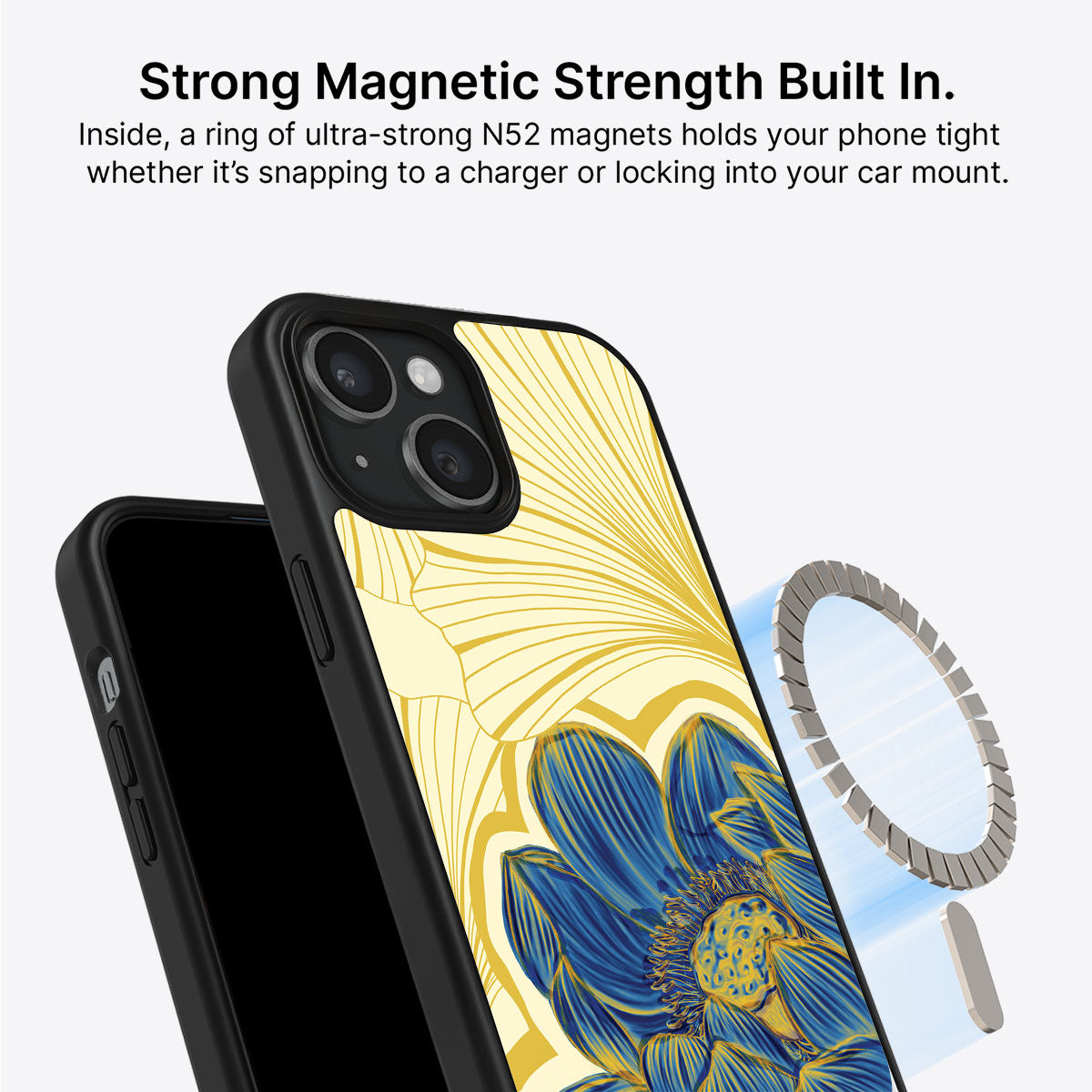 Blue Lotus - iPhone 14 Plus Case #case type_core (magsafe)