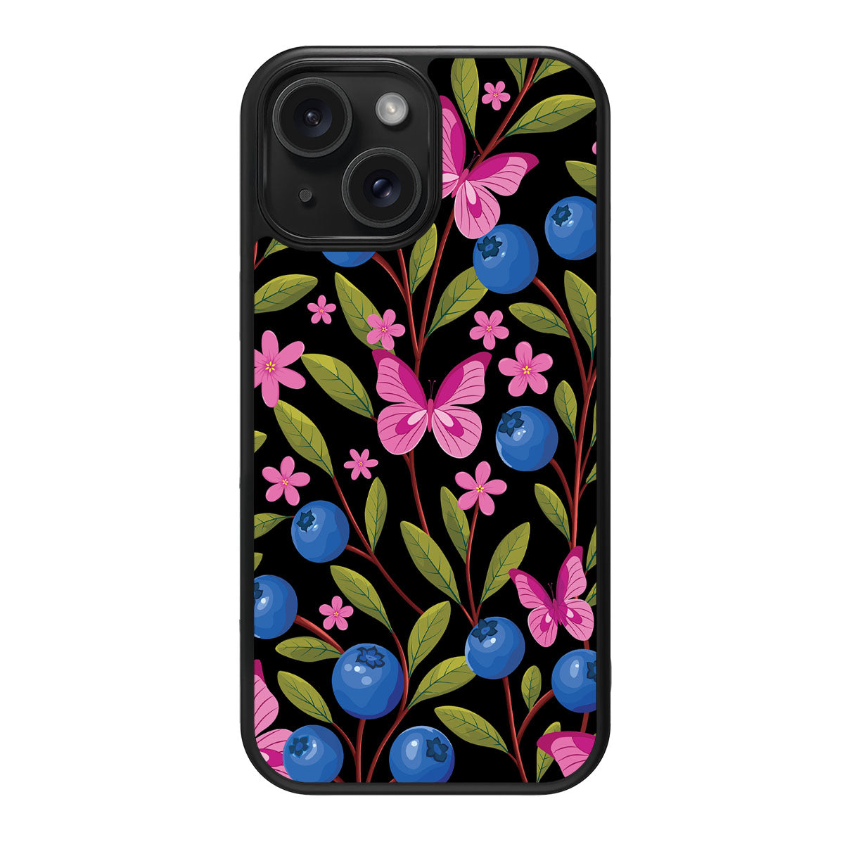 Blueberry Butterflies - iPhone 14 Plus Case #case type_core (magsafe), #case type_core (non magsafe)