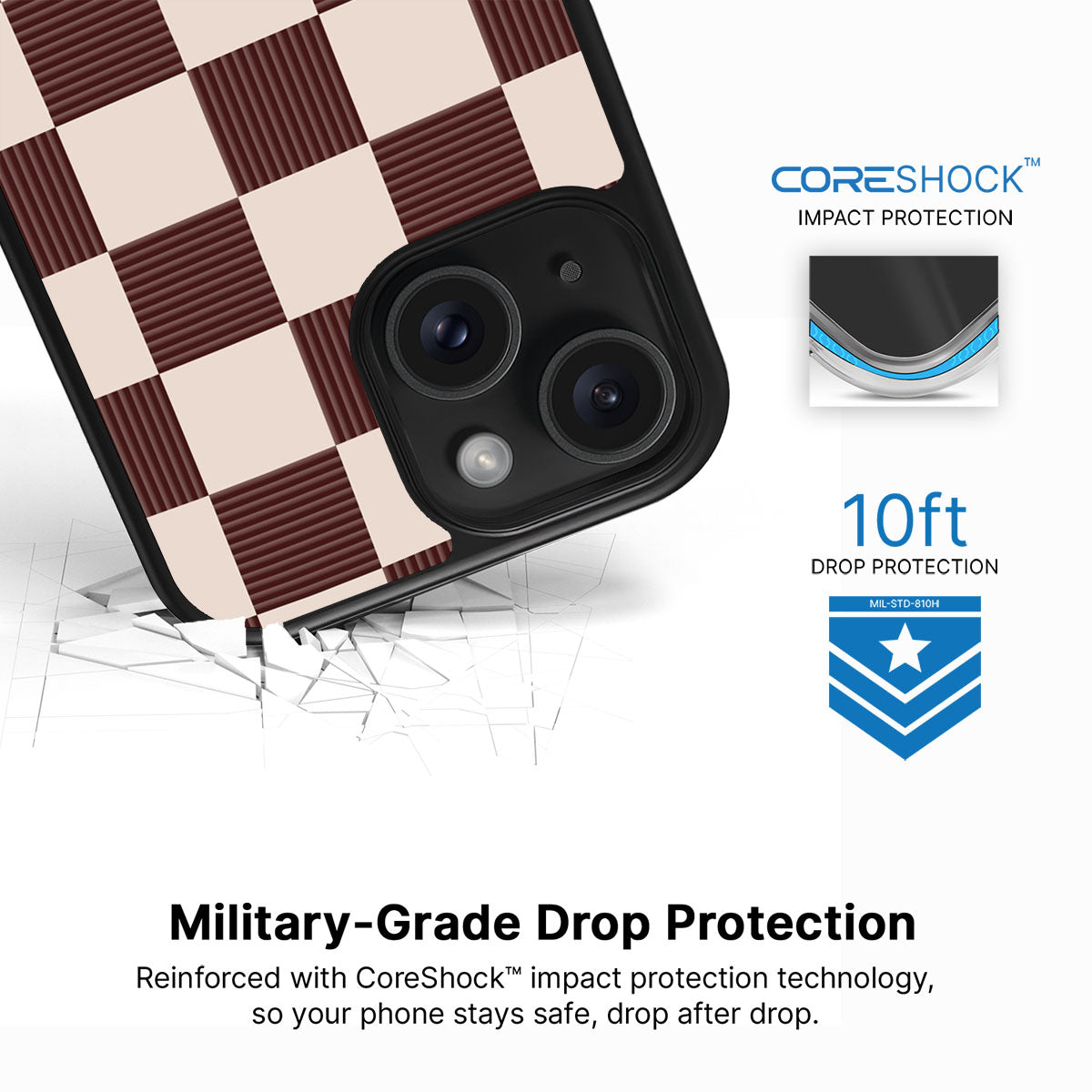 Elegance Espresso - iPhone 14 Plus Case #case type_core (magsafe), #case type_core (non magsafe)