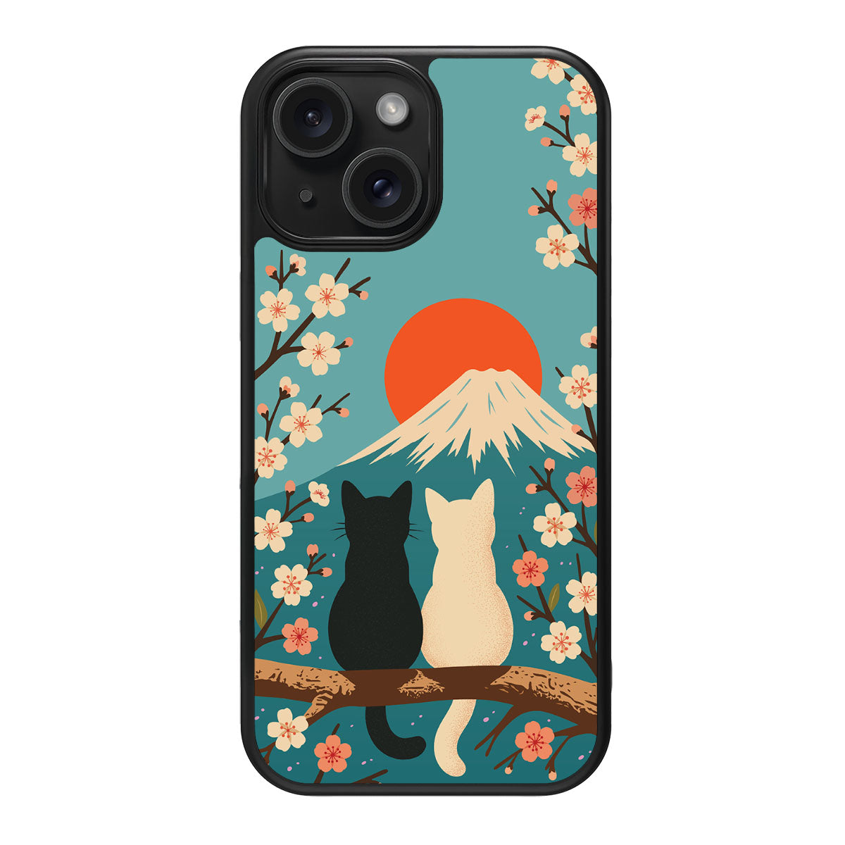 Fuji Cats - iPhone 14 Plus Case #case type_core (magsafe), #case type_core (non magsafe)