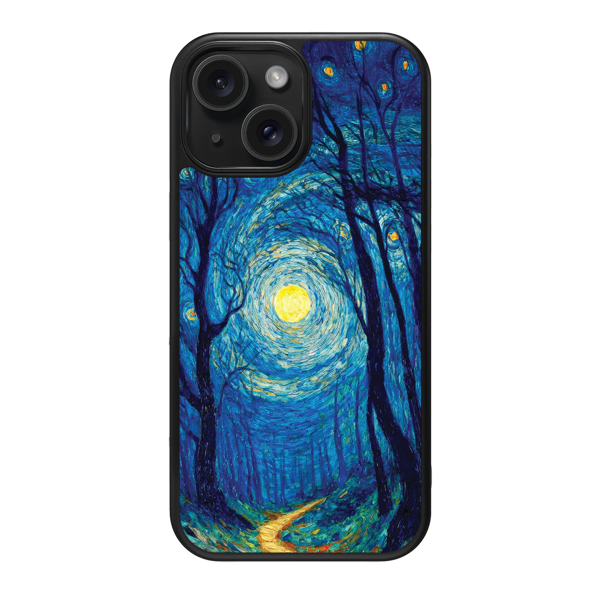Woodland Designer iPhone 14 Plus Case – Moonlit Forest | MagSafe
