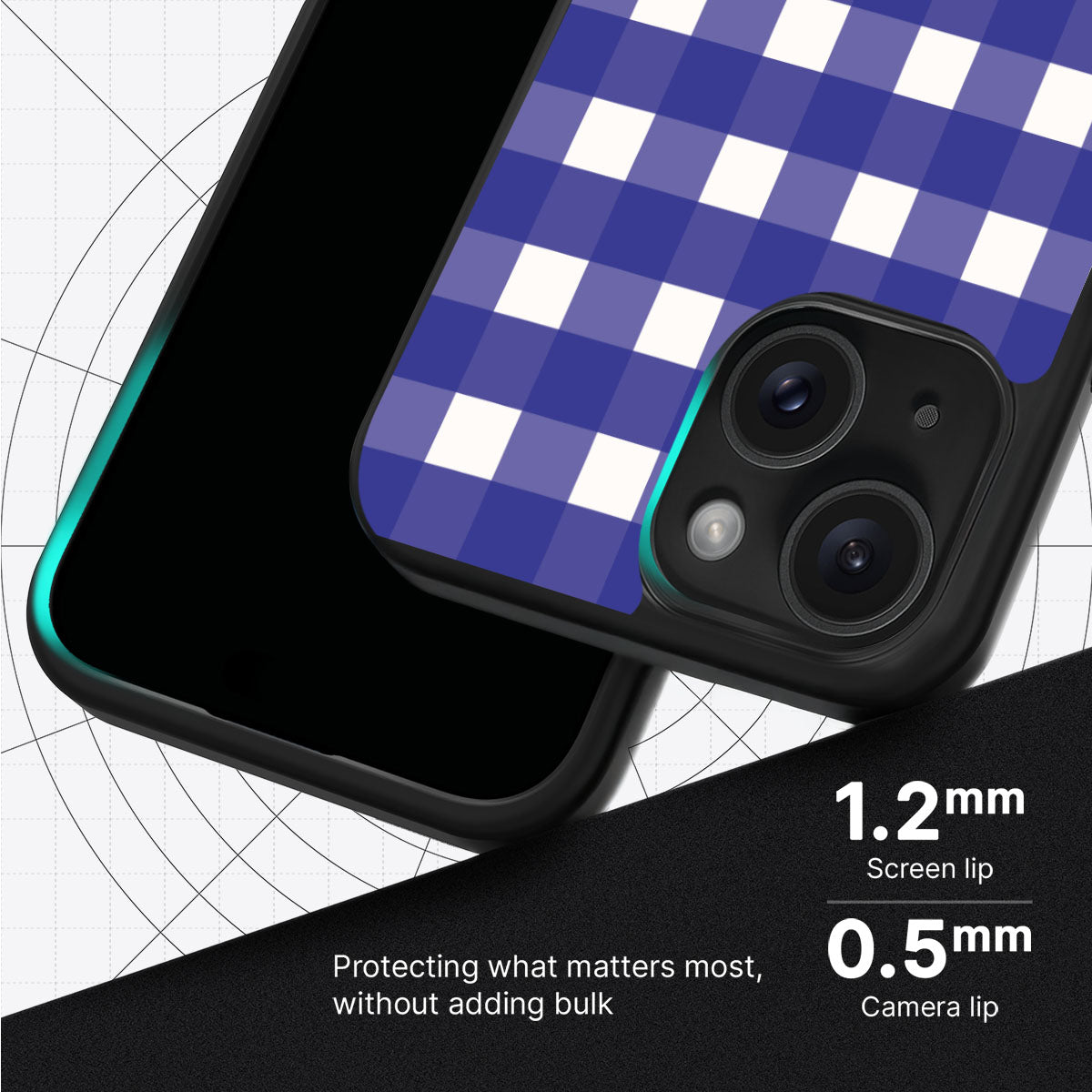 Nautical Grid - iPhone 14 Plus Case