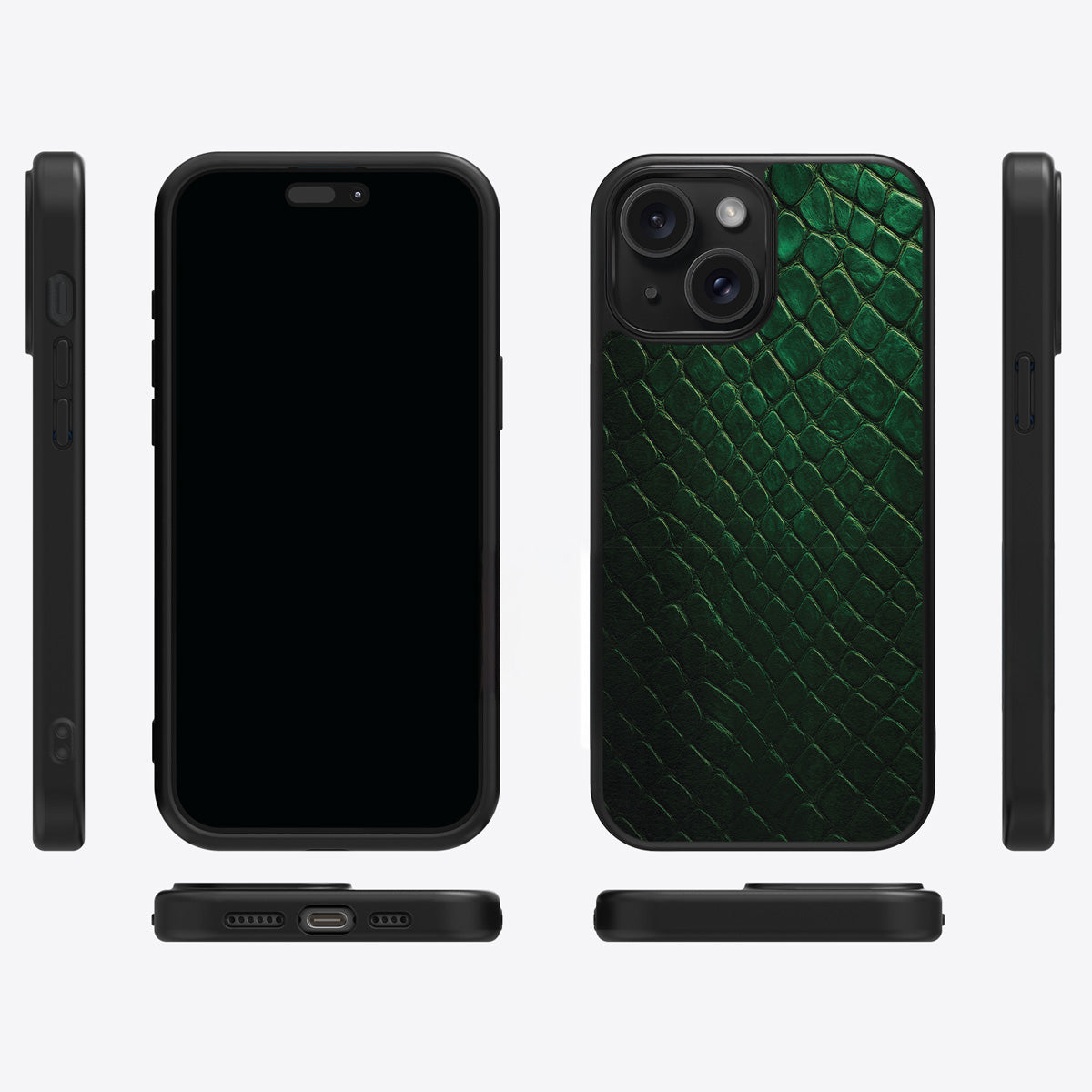 Green Designer iPhone 14 Plus Case – Slytherin Senses | MagSafe — view 7
