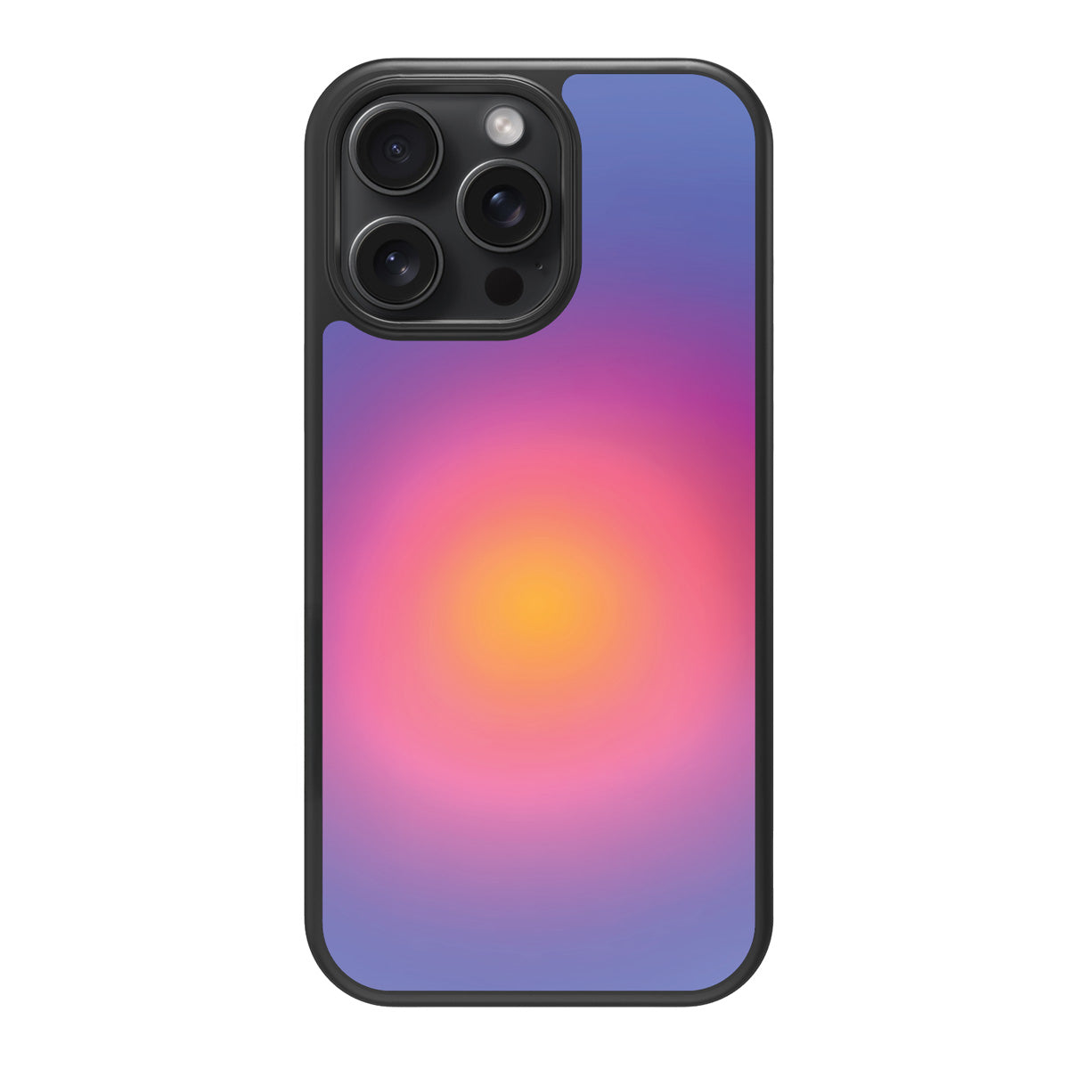 Aura Glow design back view – iPhone 14 Pro case