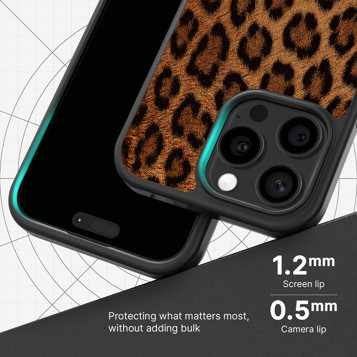Classic Leopard slim iPhone 14 Pro phone case