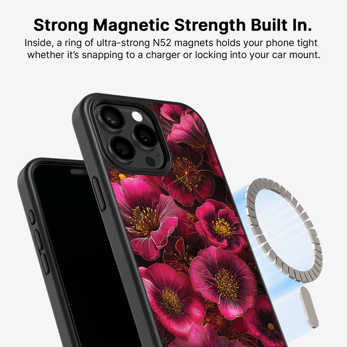 iPhone 14 Pro Case with MagSafe – Ruby Flora