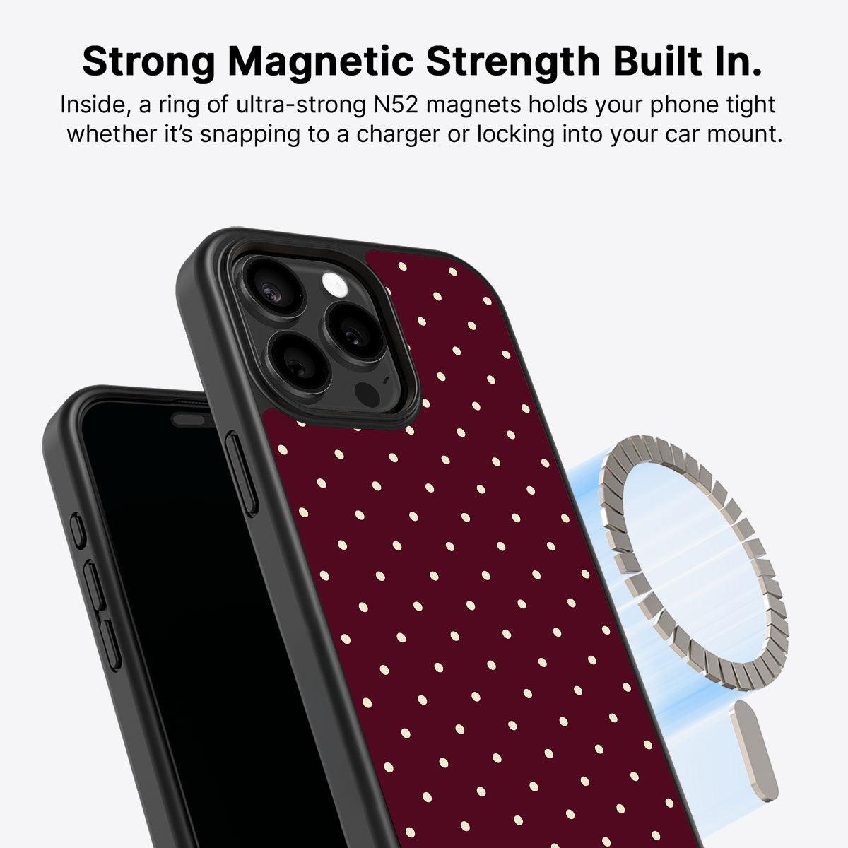 Burgundy Bloom - iPhone 14 Pro Max Case #case type_core (magsafe)