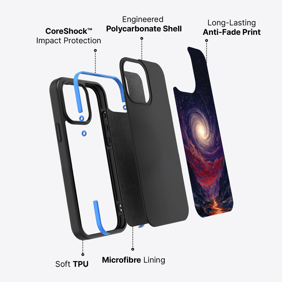 Cosmic Vortex - iPhone 14 Pro Max Case #case type_core (non magsafe)