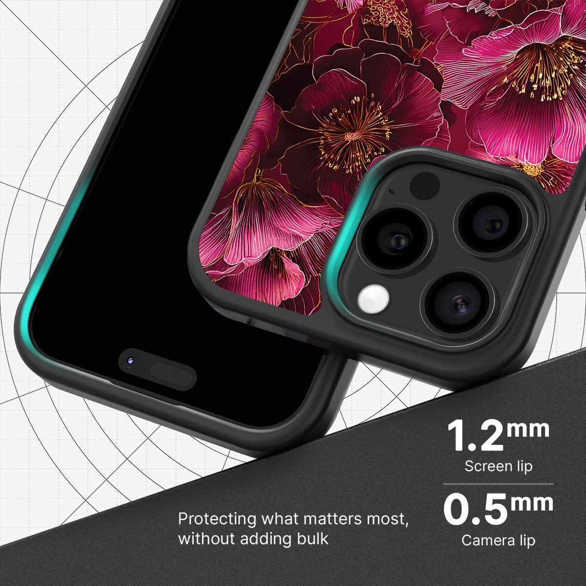 Ruby Flora - iPhone 14 Pro Max Case #case type_core (magsafe), #case type_core (non magsafe)