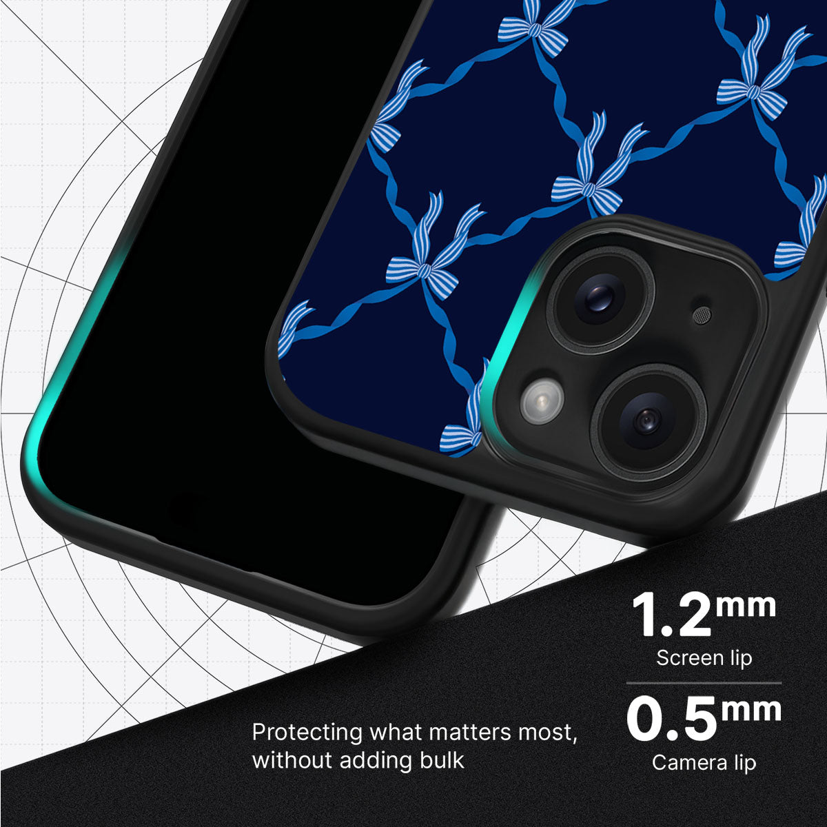 Azure Elegance - iPhone 15 Case