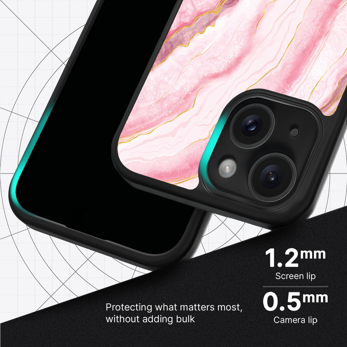 Blushed Marble - iPhone 15 Case, #case type_core (magsafe), #case type_core (non magsafe)