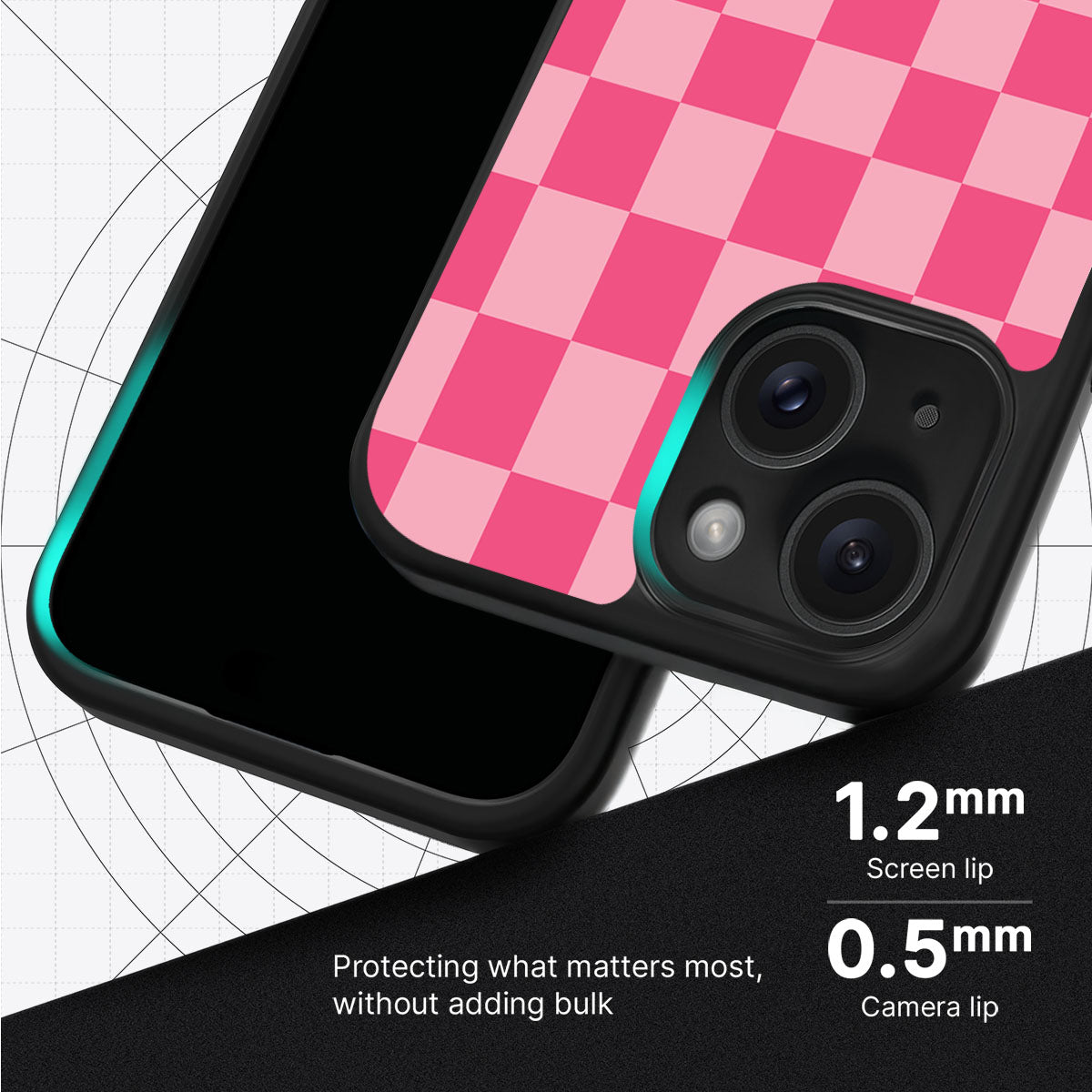 Candy Check slim iPhone 15 phone case