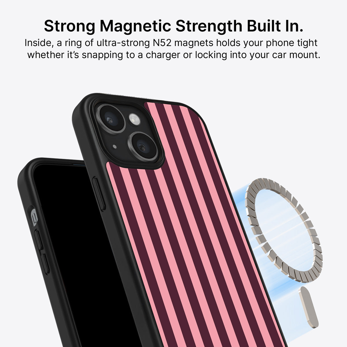 iPhone 15 MagSafe case – Candy Column design
