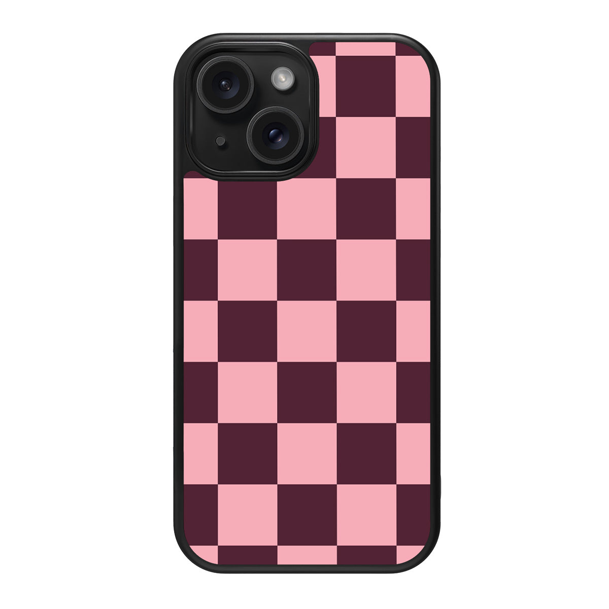 Claret Tile design back view – iPhone 15 case