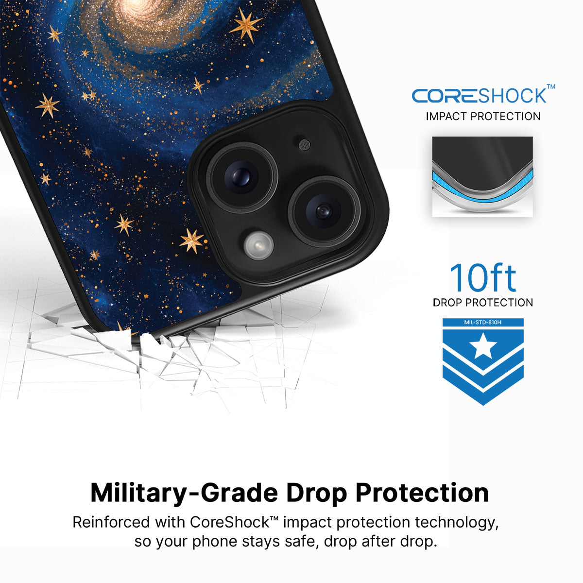 iPhone 15 Case with MagSafe – Cosmic Tide