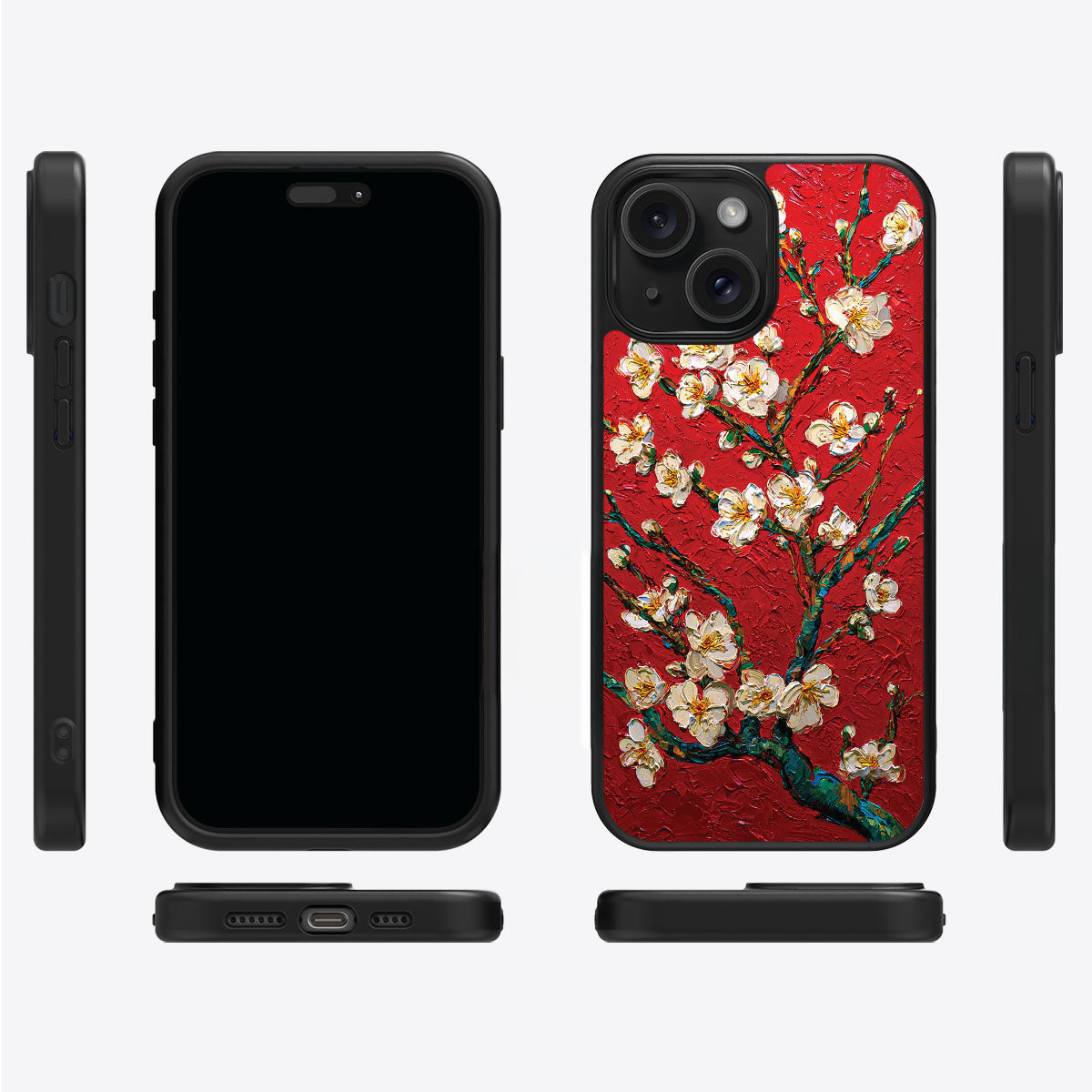 Crimson Blossom - iPhone 15 Case #case type_core (magsafe), #case type_core (non magsafe)