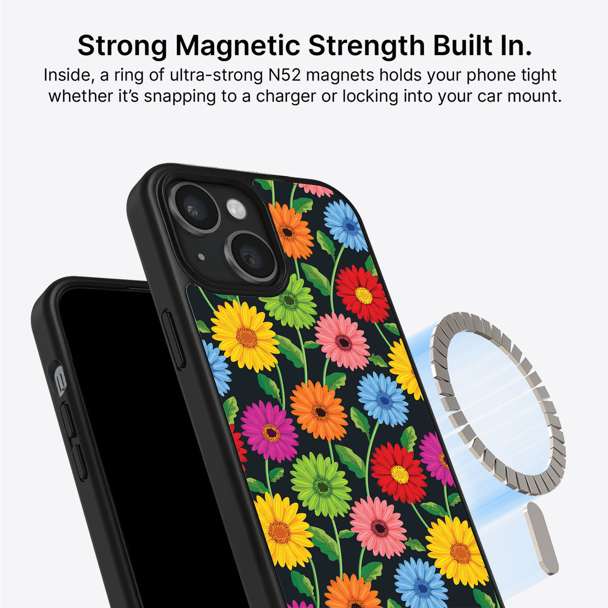 Gerbera Bloom - iPhone 15 Case #case type_core (magsafe)